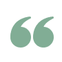 Green quotation mark icon